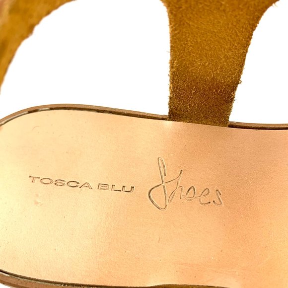 TOSCA BLU Leather Toe Ring Thong Sandals - Picture 2 of 11